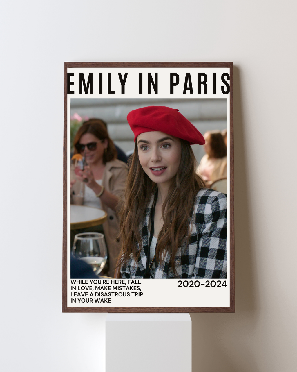 EMILY IN PARIS, LILY COLLINS, 2020, REPRO TV SHOW POSTER, VINTAGE, HQ