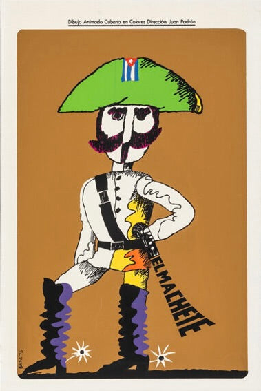 affiche film el machete 1975 animation cubaine personnage soldat dessin