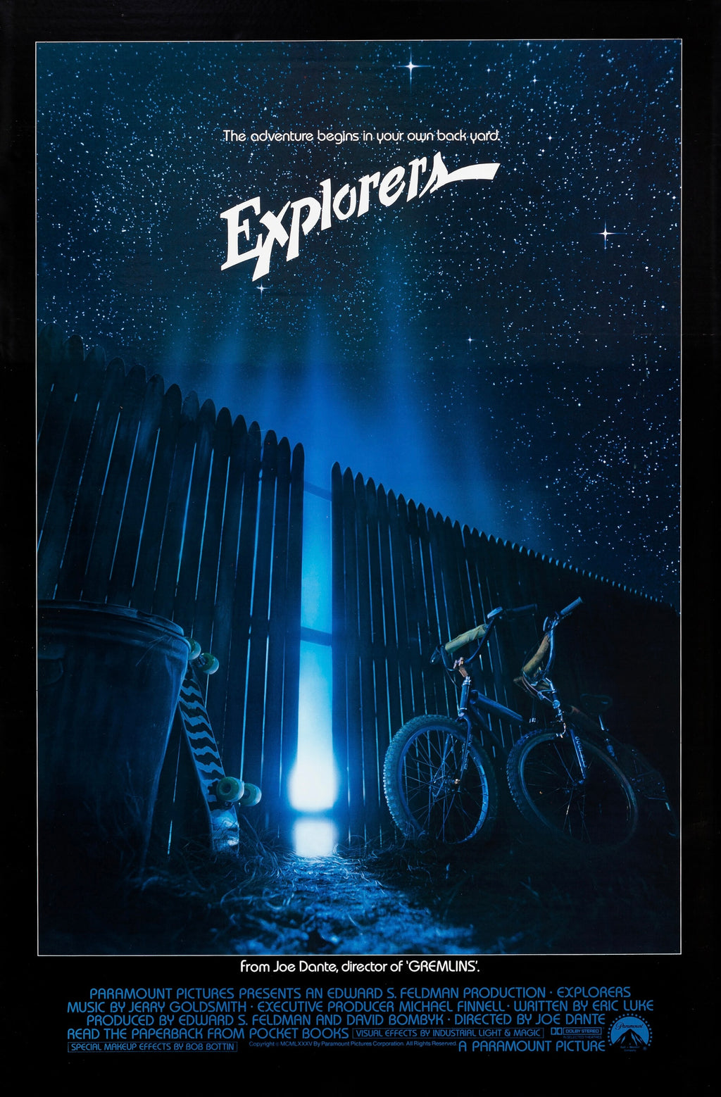 Affiche Explorers (1985). Film culte SF et aventure signé Joe Dante. Reproduction haute qualité – Poster Hub Studio.