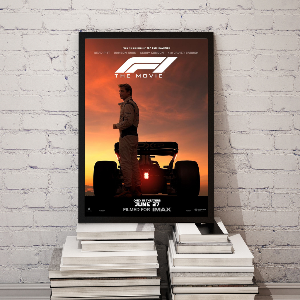 Formula 1 Movie Poster Hq Brad Pitt – Affiche Vintage Cinéma Rétro | Poster HUB STUDIO