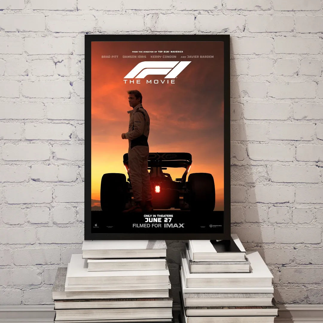 Formula 1 Movie Poster Hq Brad Pitt – Affiche Vintage Cinéma Rétro | Poster HUB STUDIO