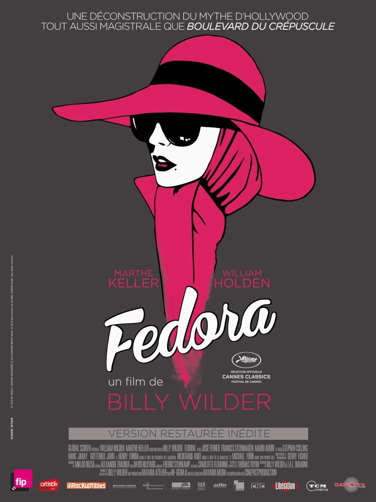 FEDORA, MARTHE KELLER, 1978, REPRO MOVIE POSTER, VINTAGE, HQ