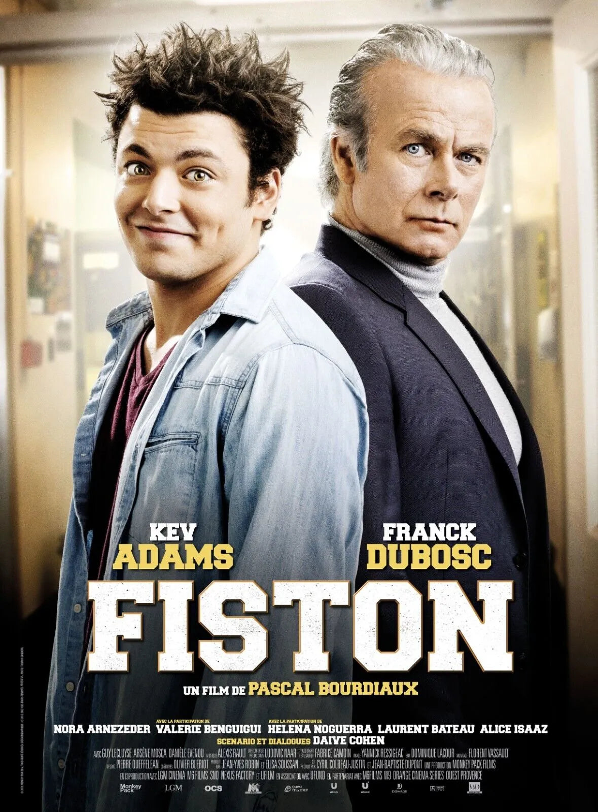 FISTON, FRANCK DUBOSC, 2014, REPRO MOVIE POSTER, VINTAGE, HQ
