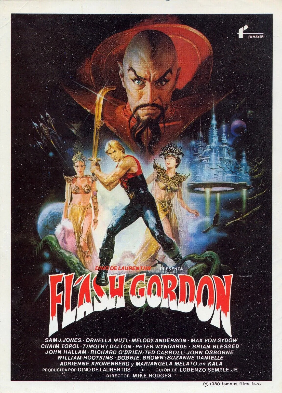 FLASH GORDON, BUSTER CRABBE, 1936, REPRO MOVIE POSTER, VINTAGE, HQ