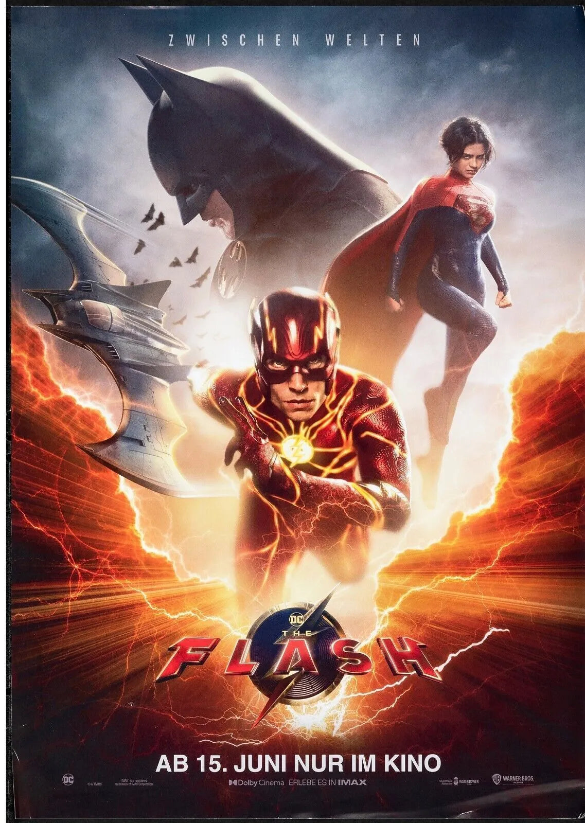 FLASH, MICHAEL KEATON, 2023, REPRO MOVIE POSTER, VINTAGE, HQ