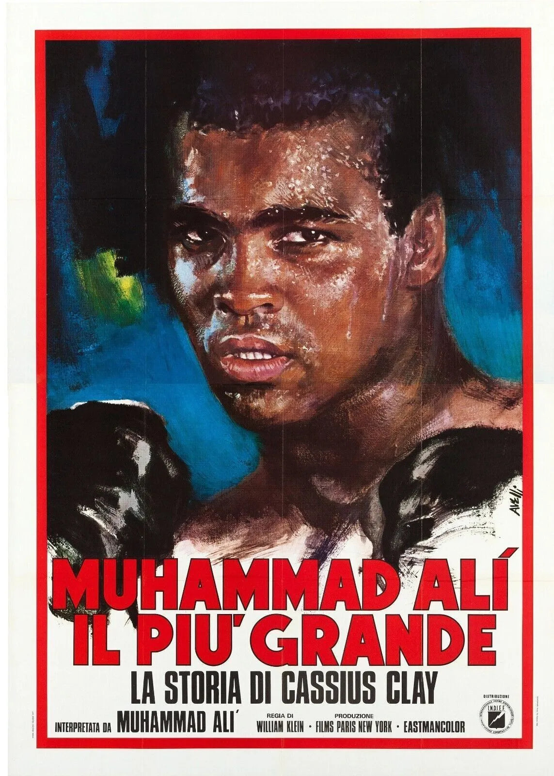 FLOAT LIKE A BUTTERFLY, STING LIKE A BEE, MUHAMMAD ALI, 1974, REPRO MOVIE POSTER, VINTAGE, HQ