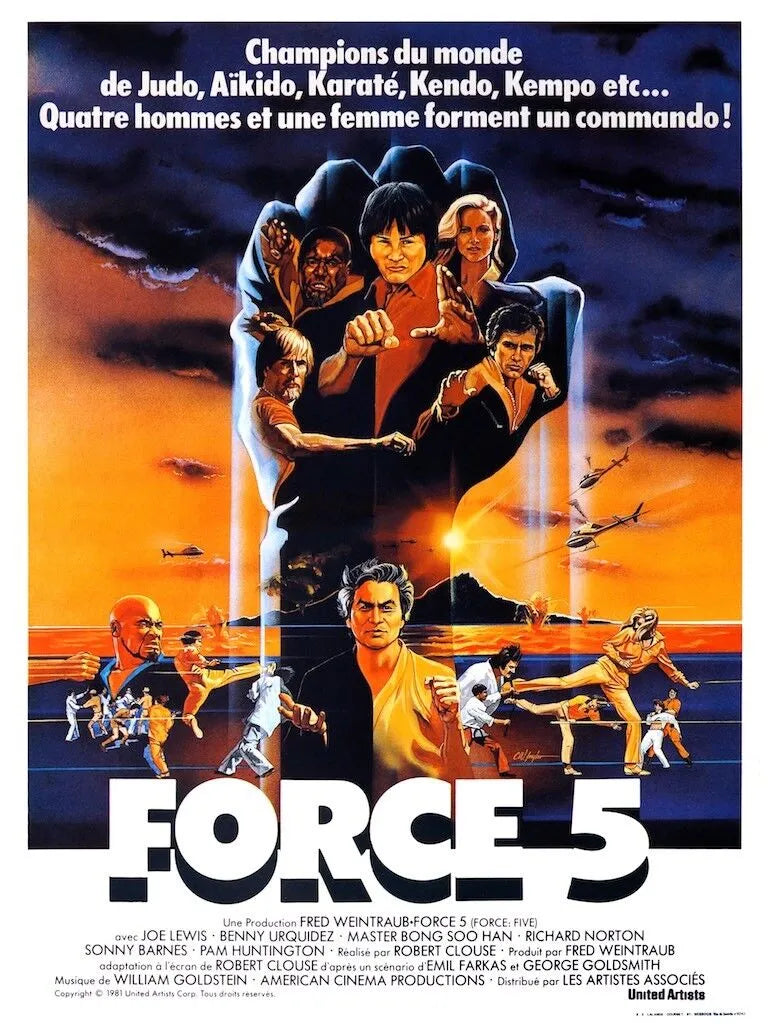 FORCE 5, Joe Lewis, Bong Soo Han, REPRO affiche cinéma, HQ