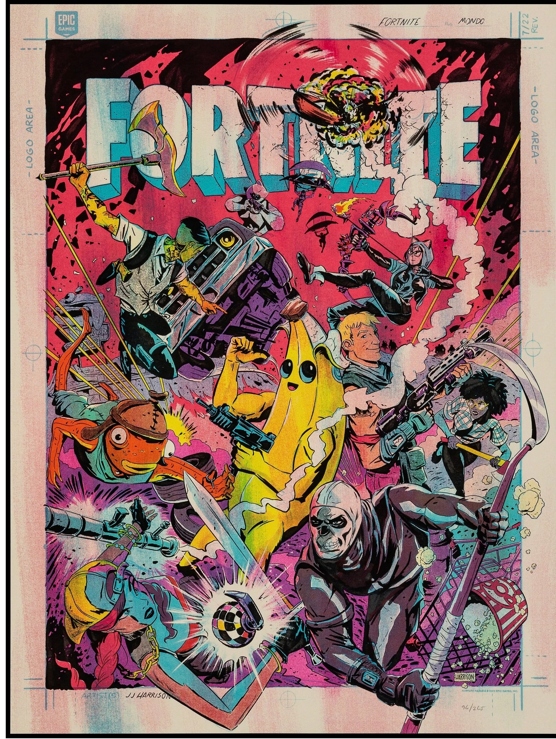 FORTNITE – BATTLE ROYALE CLASSIC 2017, AFFICHES VINTAGES MOVIE POTSER HQ