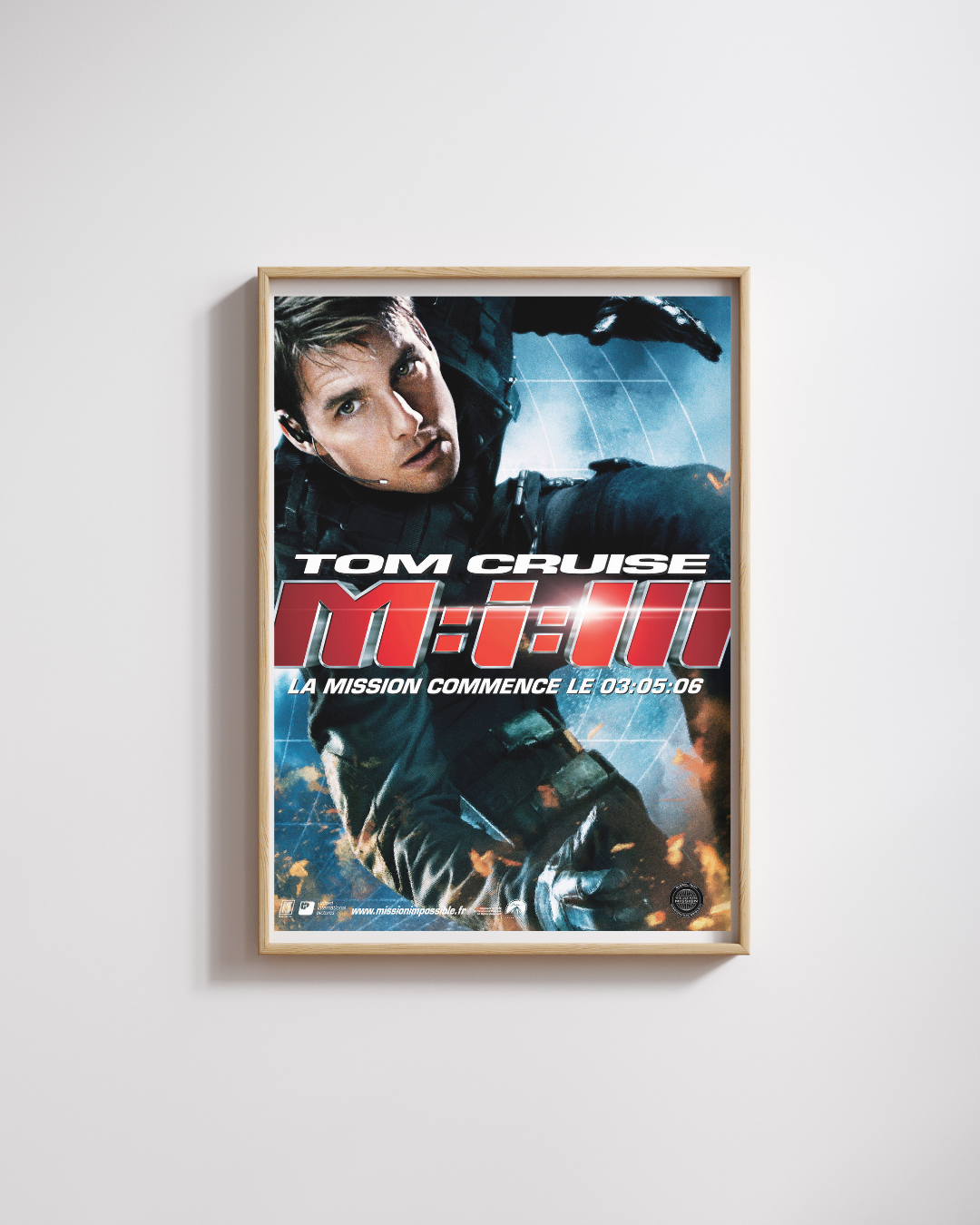 MISSION: IMPOSSIBLE III – FILM DE J.J. ABRAMS (2006) – TOM CRUISE – AFFICHE CINÉMA ACTION – REPRODUCTION – POSTER HUB STUDIO – HQ