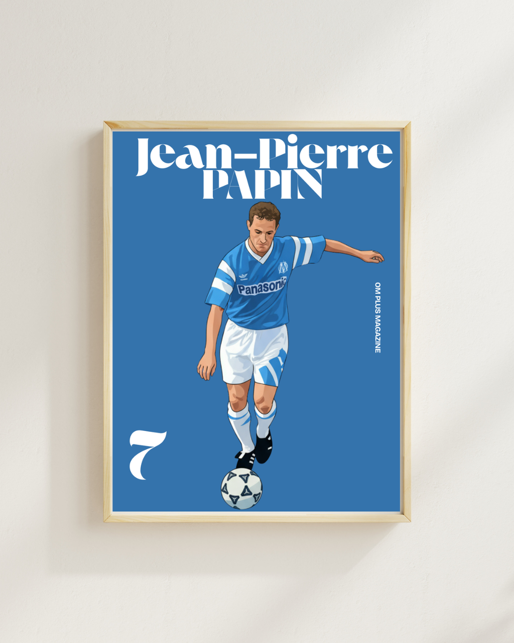 JEAN-PIERRE PAPIN POSTER, CLUB OM, FOOTBALL, HQ