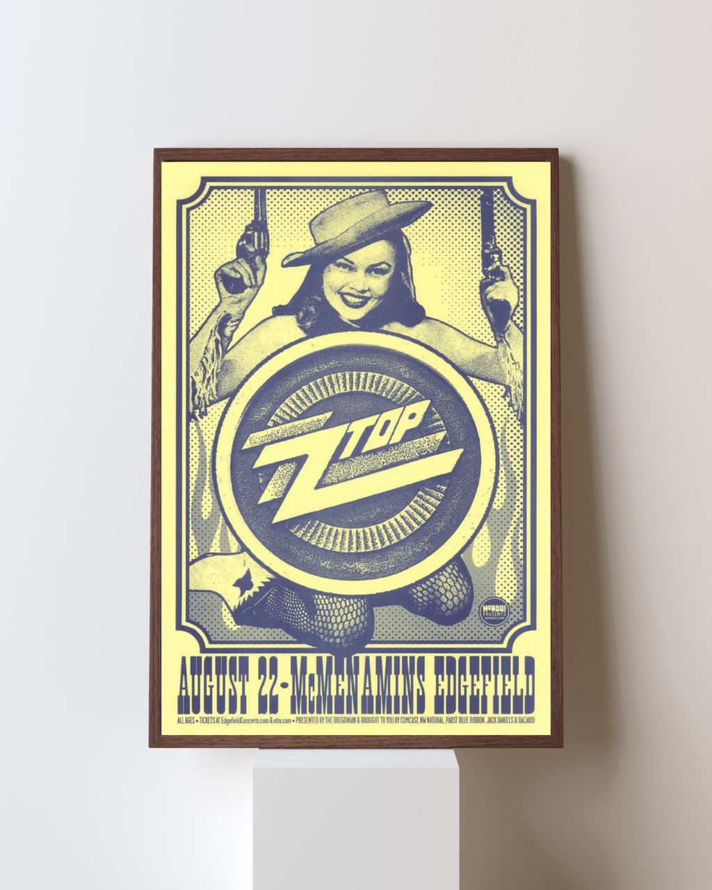 ZZ TOP McMENAMINS EDGEFIELD – POSTER CONCERT ROCK VINTAGE