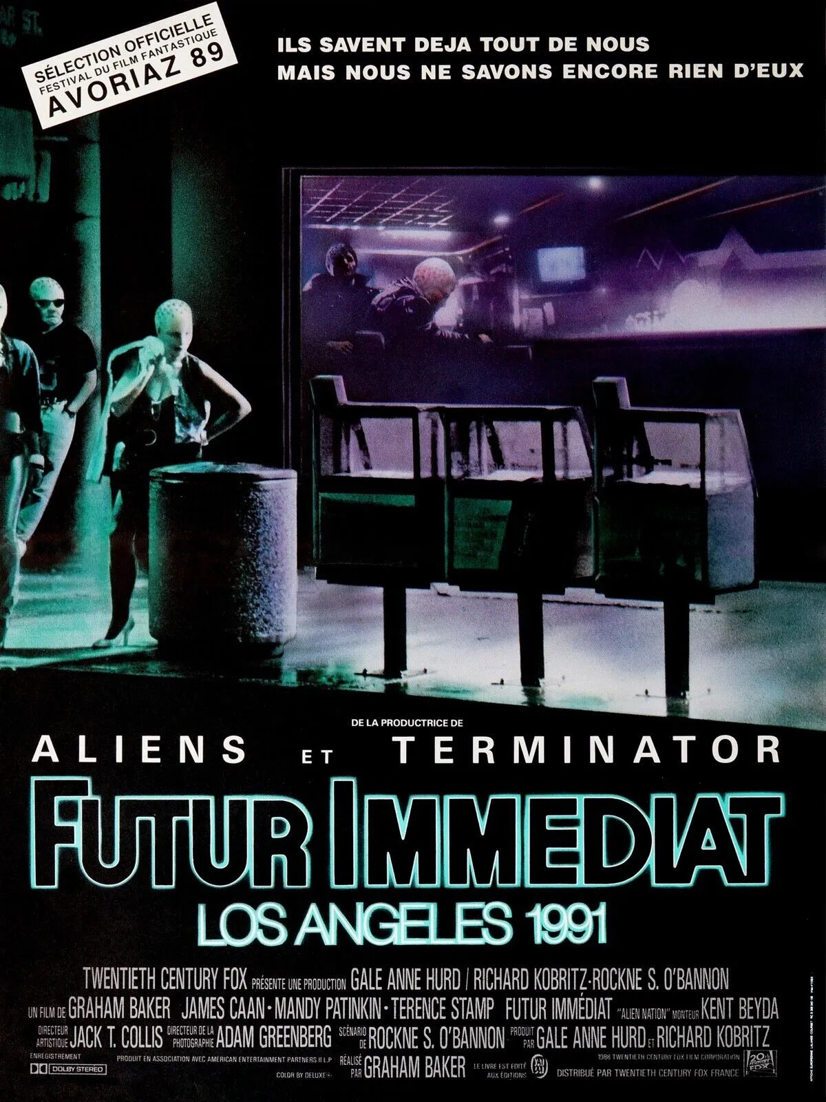 FUTUR IMMÉDIAT, ALIENS, TERMINATOR, REPRO AFFICHE CINEMA VINTAGE HQ