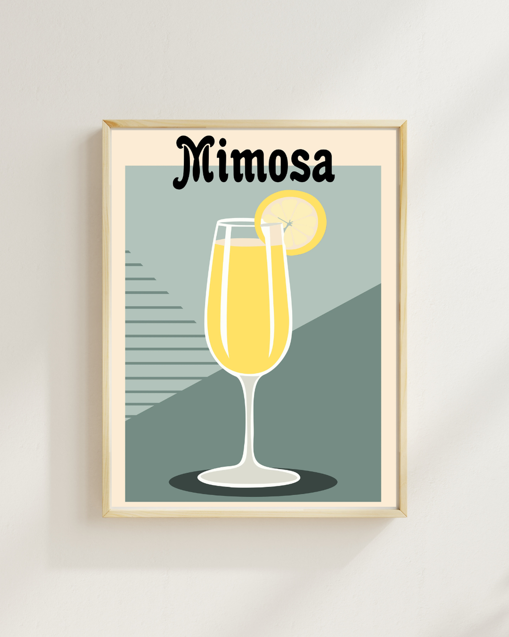 MIMOSA - ALCOOL - REPRO AFFICHE PUBLICITAIRE, VINTAGE, HQ