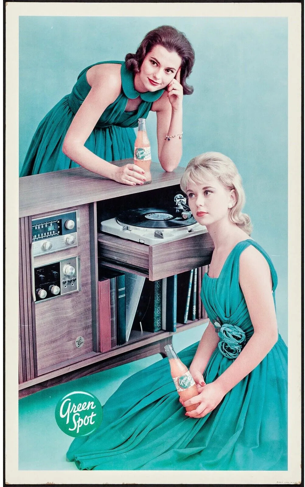 GREEN SPOT, REPRO ADVERTISING POSTER, VINTAGE, HQ.