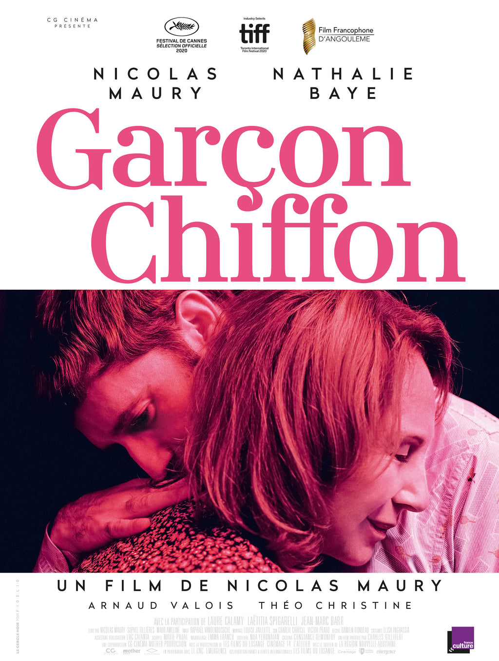 Affiche du film Garçon Chiffon (2020) de Nicolas Maury avec Nathalie Baye. Un drame touchant et moderne. Reproduction haute qualité – Poster Hub.