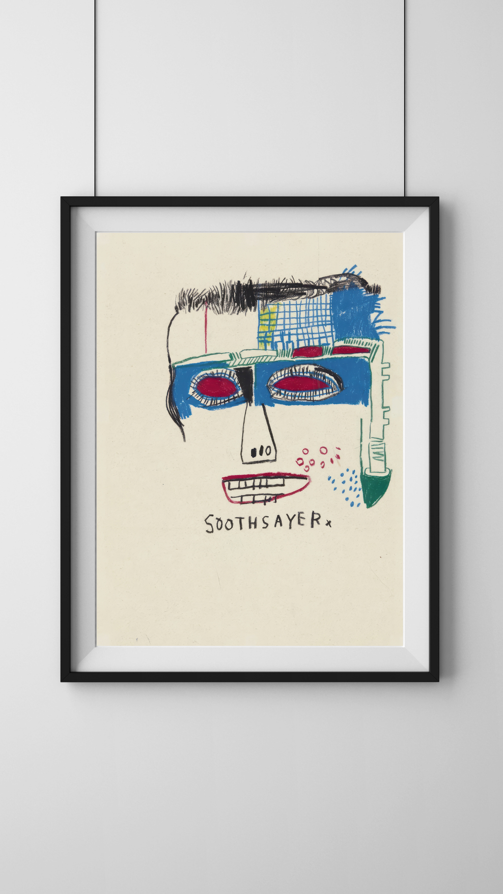 PORTRAIT NÉO-EXPRESSIONNISTE – VISAGE ABSTRAIT “SOOTHSAYER”