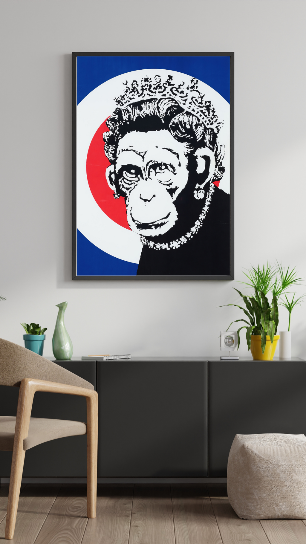 ART SINGE REINE – PORTRAIT DÉCALÉ STYLE URBAIN