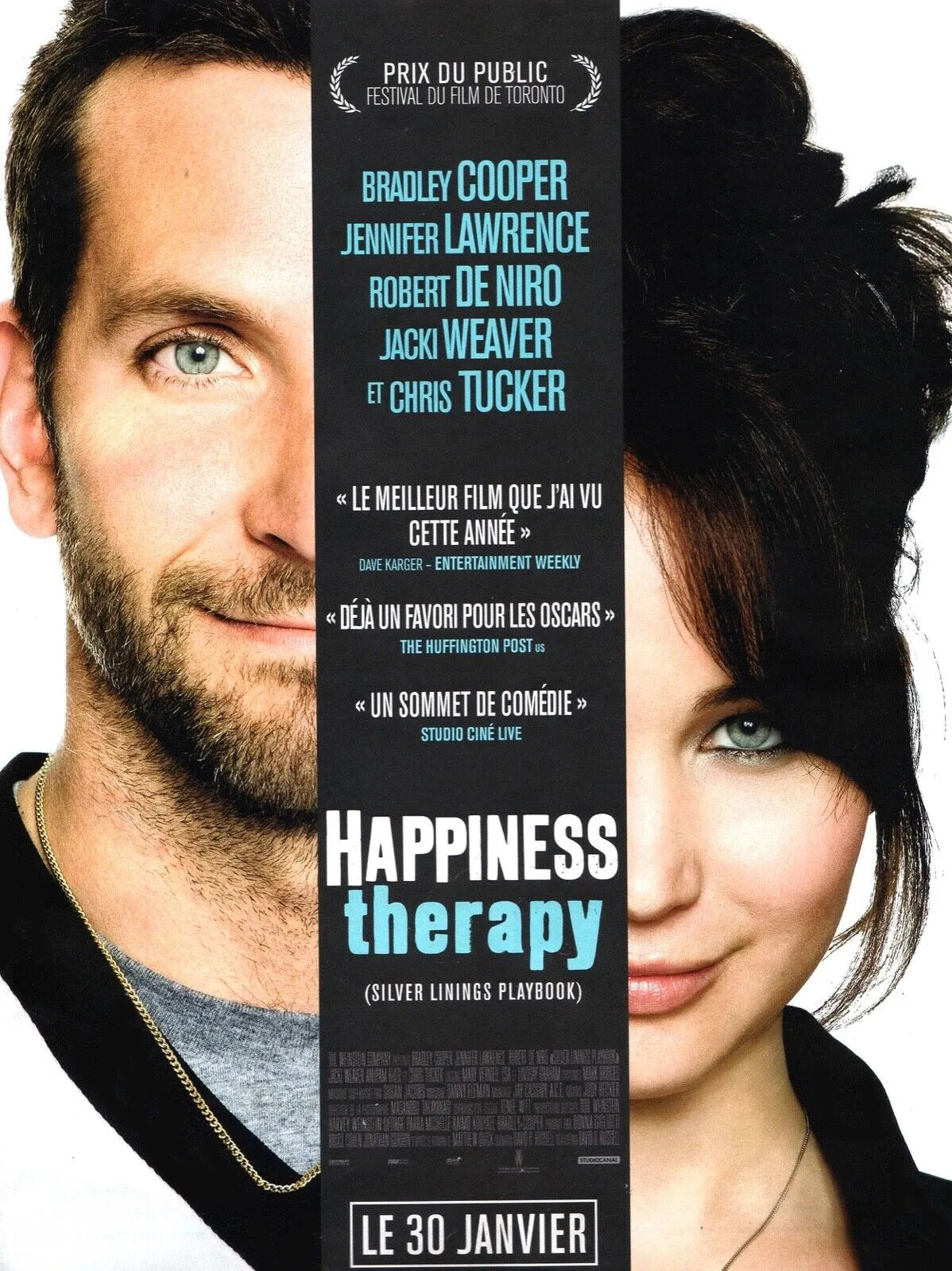 HAPPINESS THERAPY, BRADLEY COOPER, REPRO AFFICHE CINEMA HQ