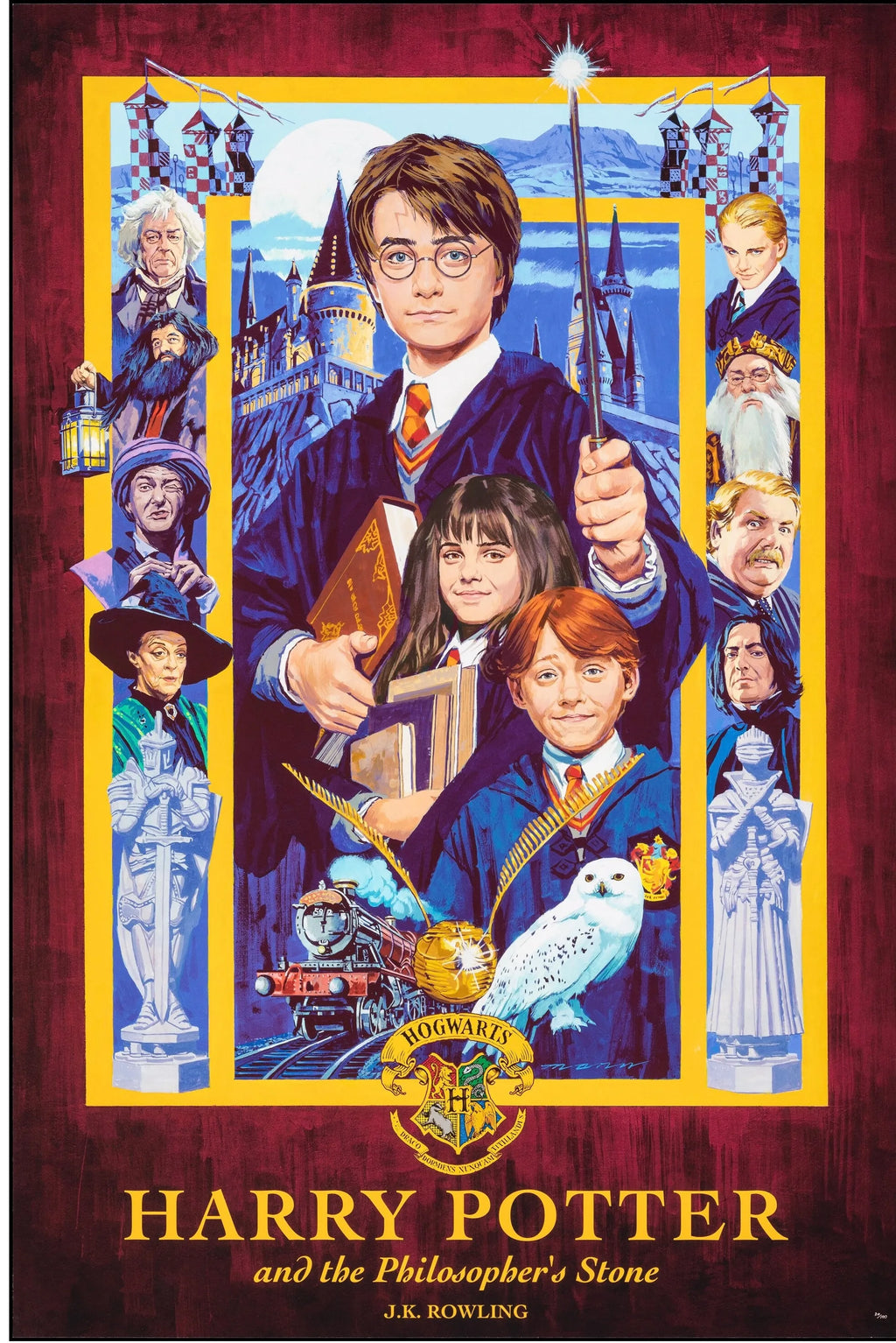 HARRY POTTER, DANIEL RADCLIFFE, 2001, AFFICHE VINTAGE MOVIE POSTER HQ