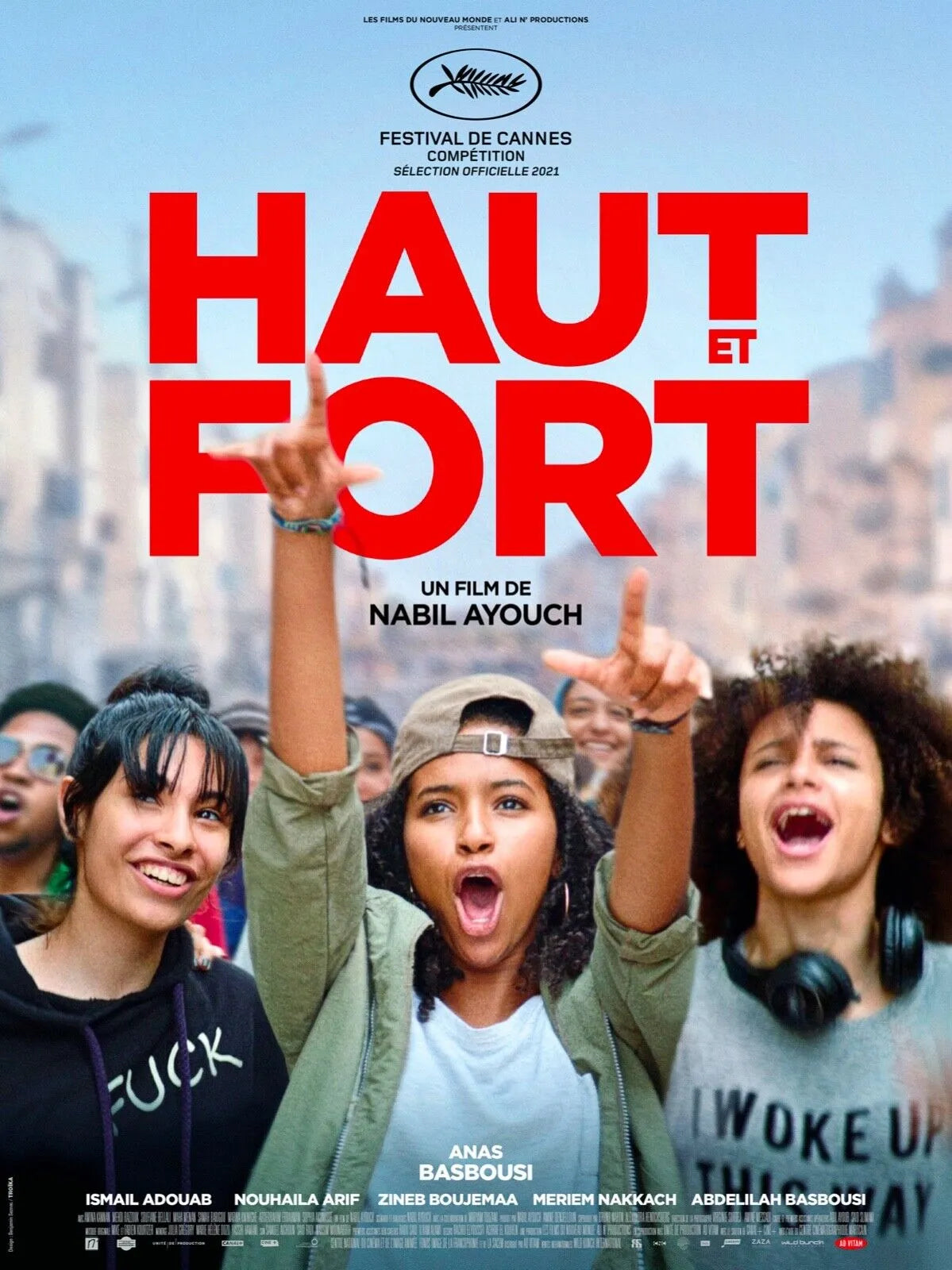 HAUT ET FORT, NABIL AYOUCH, 2021, REPRO MOVIE POSTER, VINTAGE, HQ