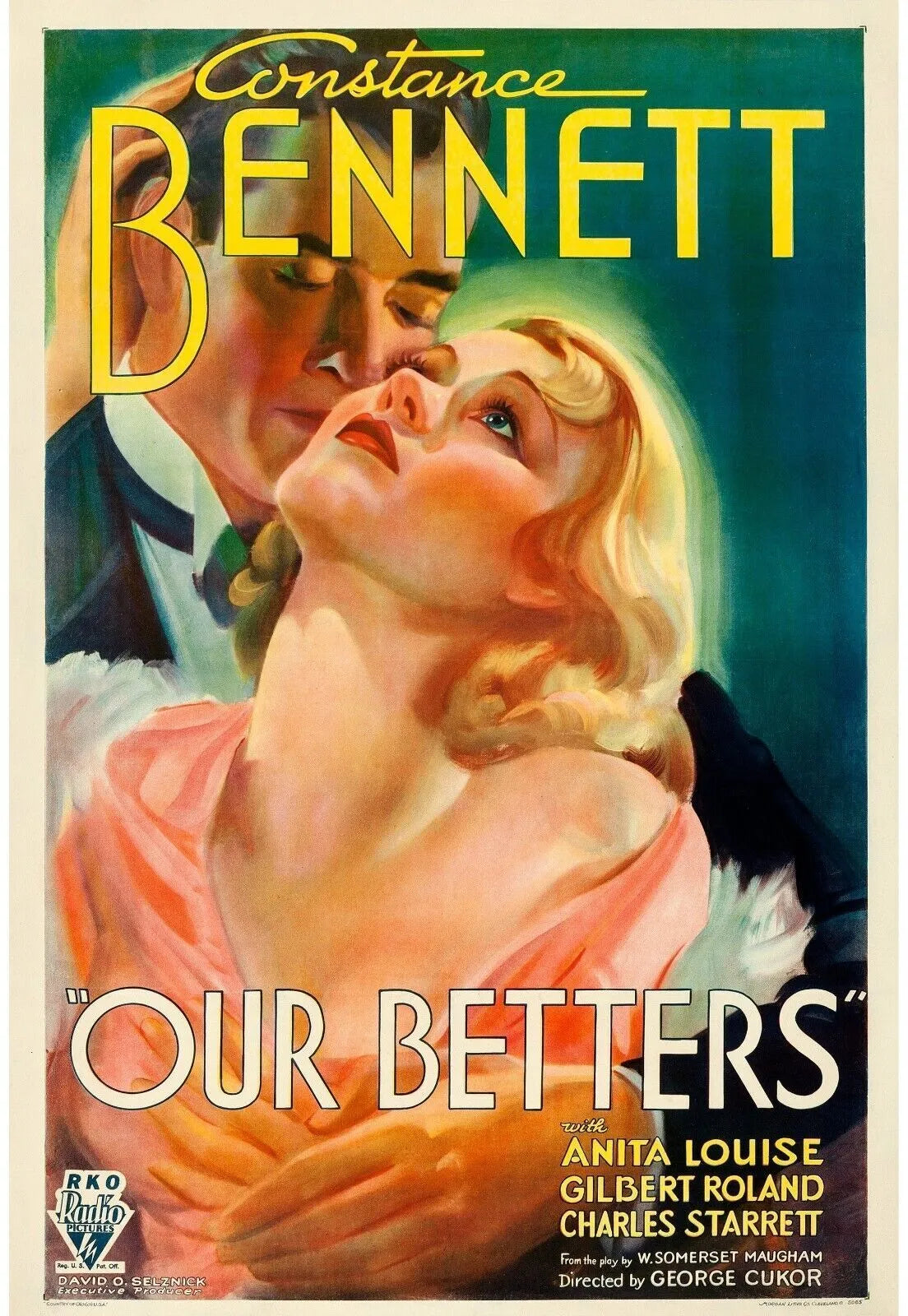 HAUTE SOCIÉTÉ ANITA LOUISE 1933 Repro affiche CINEMA vintage HQ