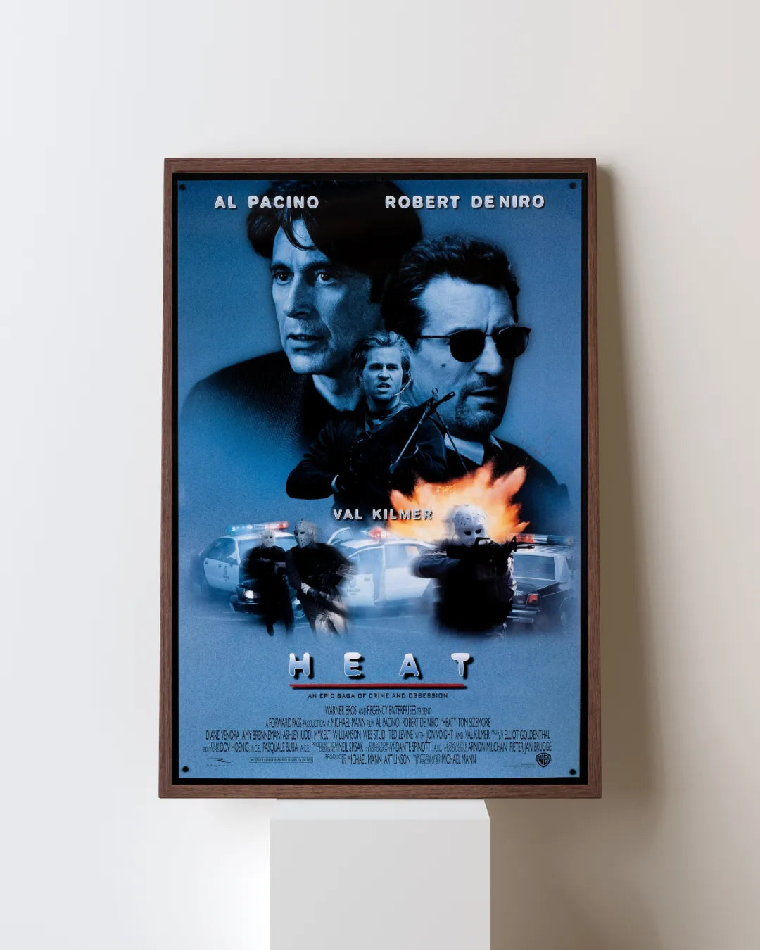 HEAT MOVIE POSTER HQ AL PACINO – AFFICHE VINTAGE CINÉMA RÉTRO, 1995, AL PACINO