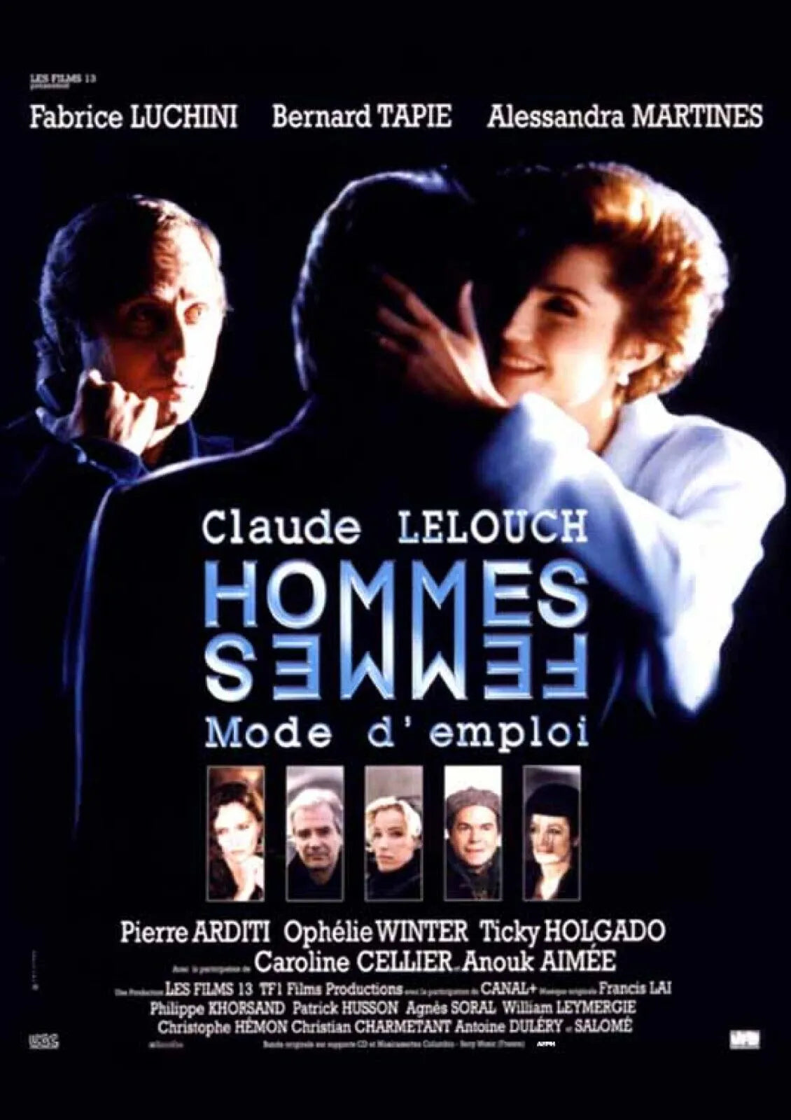 HOMMES FEMMES, MODE D’EMPLOI, CLAUDE LELOUCH, 1996, REPRO MOVIE POSTER, VINTAGE, HQ