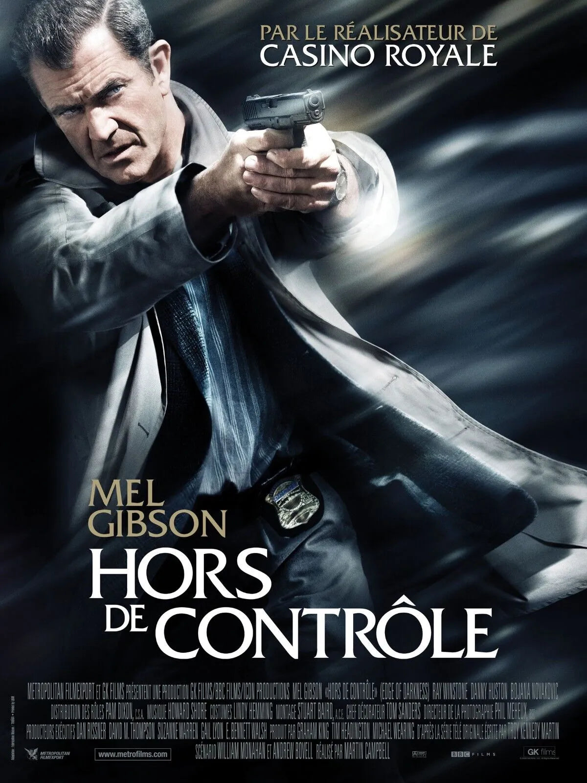 HORS DE CONTROLE, MEL GIBSON, 2010, REPRO MOVIE POSTER, VINTAGE, HQ.