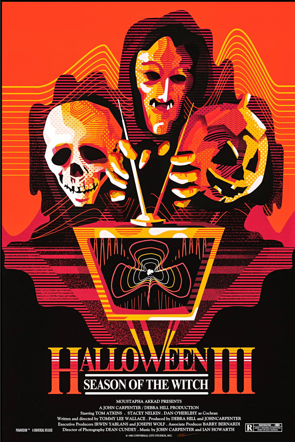 Affiche du film Halloween III : Season of the Witch (1982). Horreur culte de John Carpenter. Reproduction haute qualité – Poster Hub.
