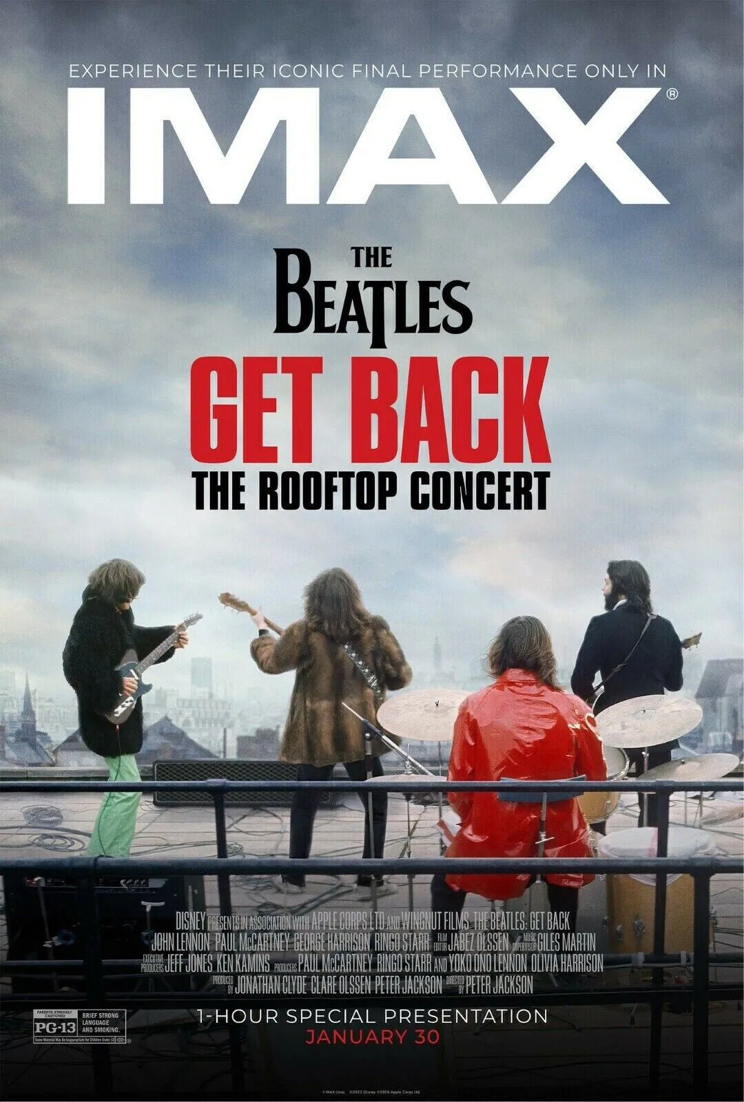 I MAX THE BEATLES, REPRO AFFICHE DE CONCERT VINTAGE HQ