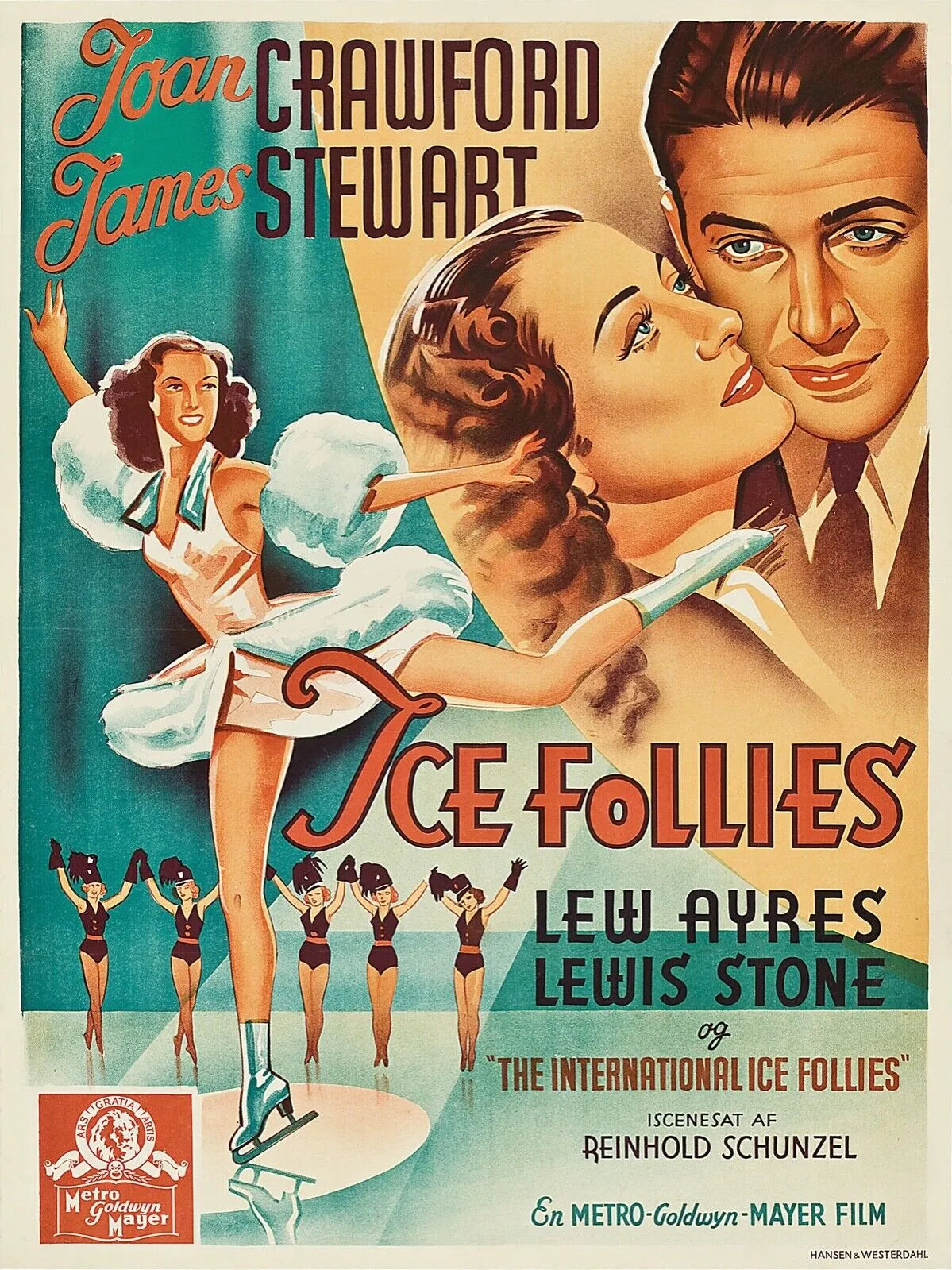ICE FOLLIES, JAMES STEWART, DANSE REPRO AFFICHE CINEMA HQ