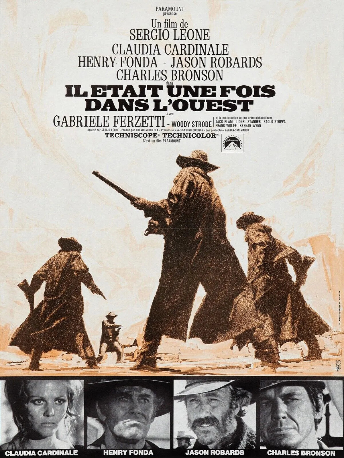 IL ÉTAIT UNE FOIS DANS L’OUEST, CHARLES BRONSON, 1968, REPRO MOVIE POSTER, VINTAGE, HQ.