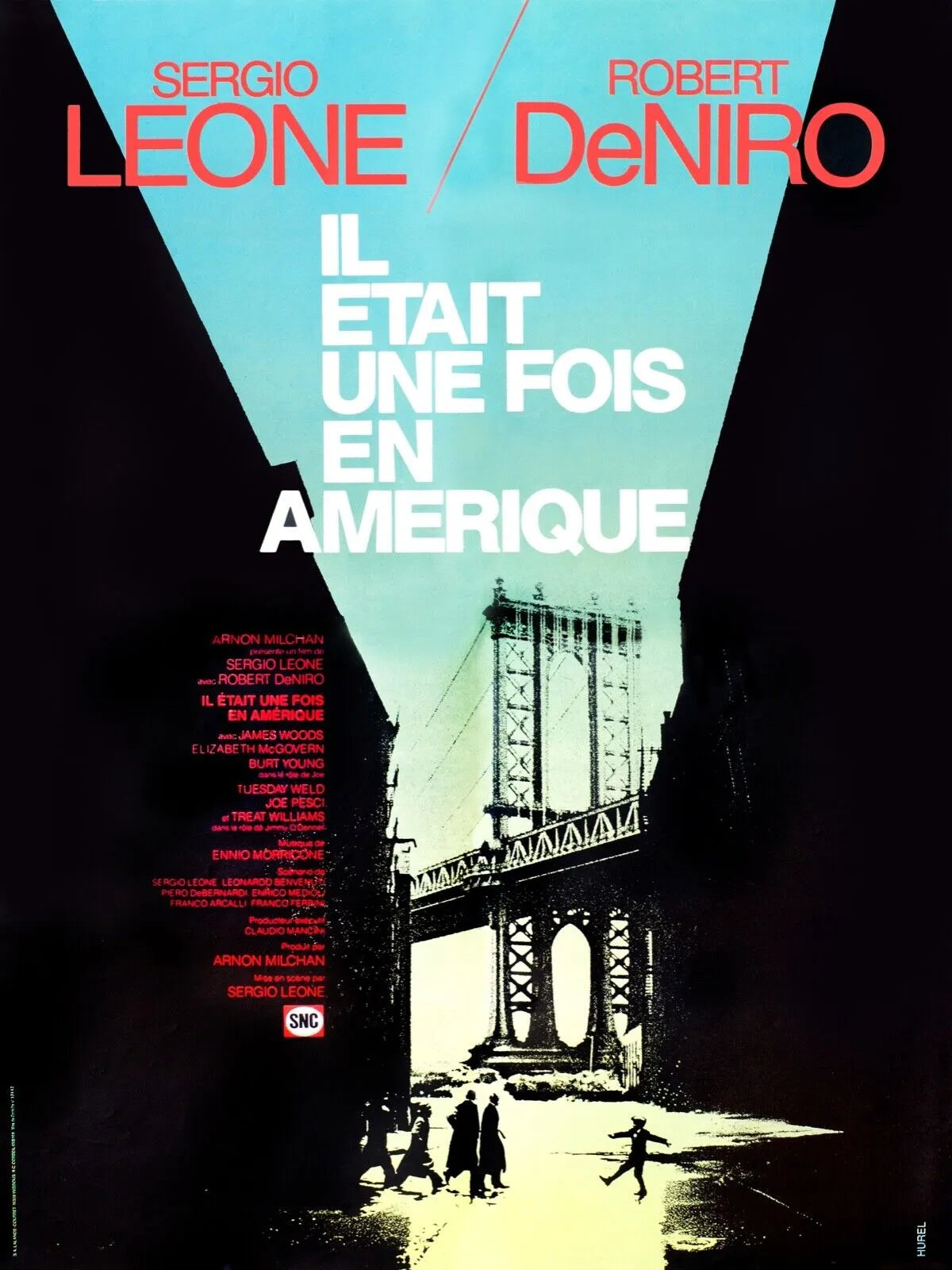 IL ÉTAIT UNE FOIS EN AMÉRIQUE, ROBERT DE NIRO, 1984, REPRO MOVIE POSTER, VINTAGE, HQ.