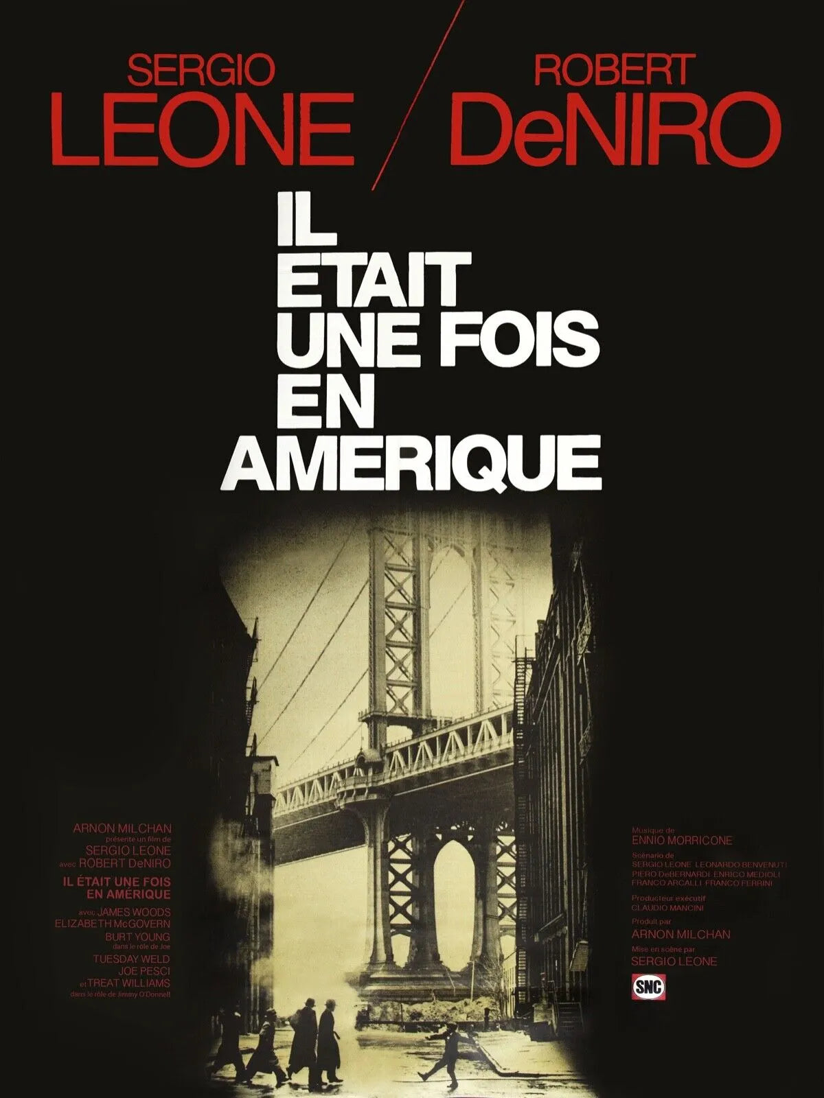 IL ÉTAIT UNE FOIS EN AMÉRIQUE, ROBERT DE NIRO, 1984, REPRO MOVIE POSTER, VINTAGE, HQ.