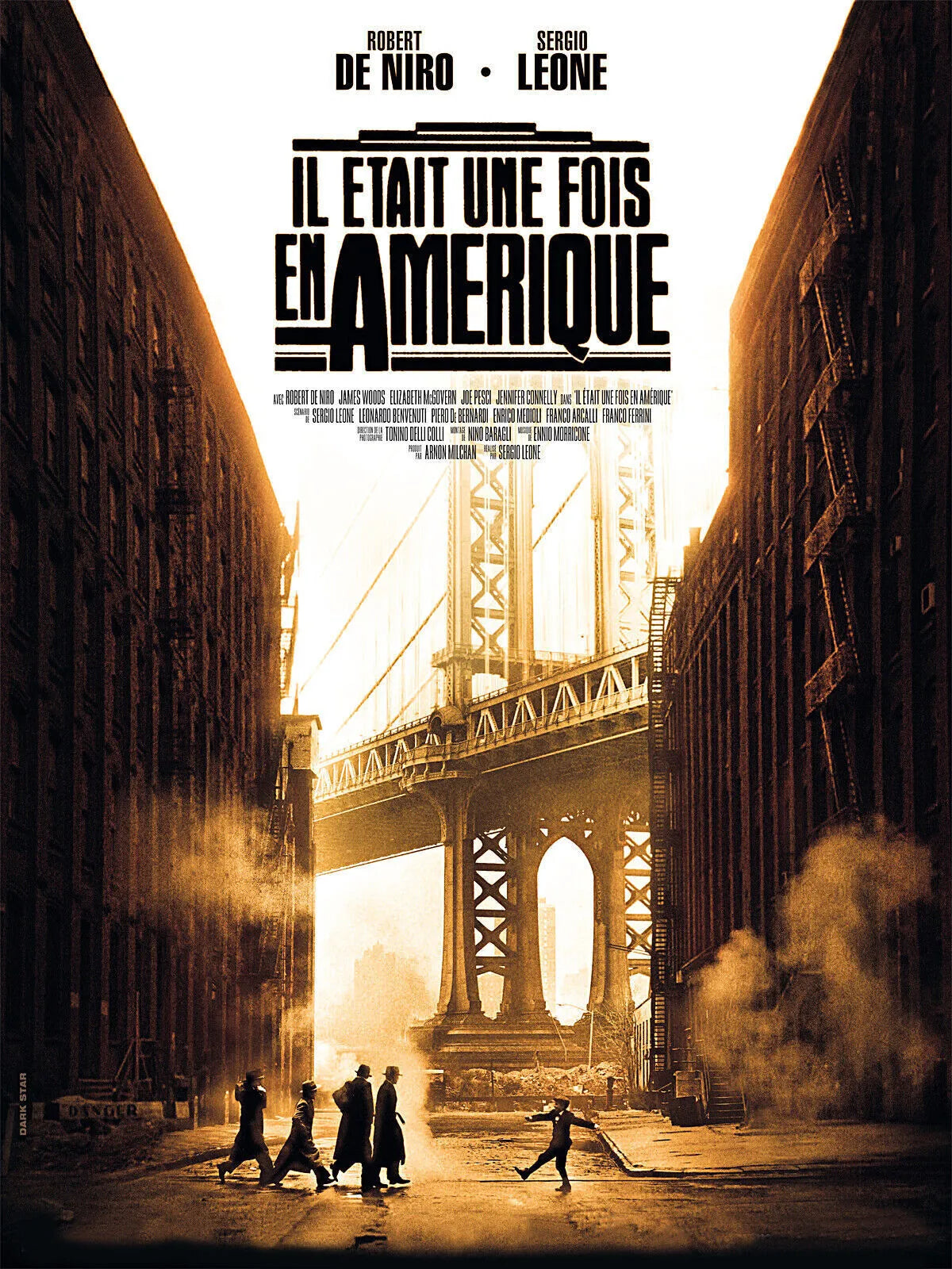 IL ETAIT UNE FOIS EN AMERIQUE, Sergio Leone, 1984 - REPRO AFFICHE CINEMA VINTAGE HQ