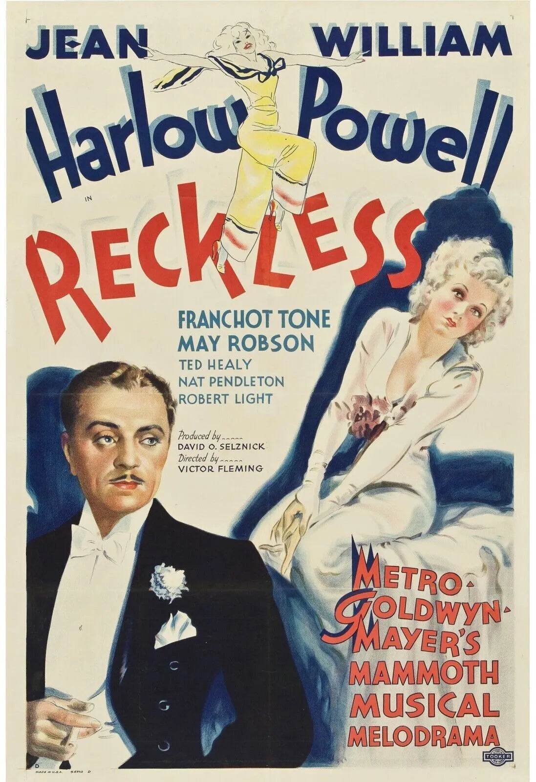 IMPRUDENTE JEUNESSE, MAY ROBSON, 1935, REPRO MOVIE POSTER, VINTAGE, HQ.