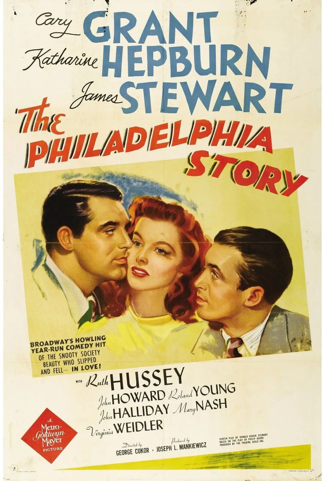 INDISCRETIONS, GARY GRANT, 1940, REPRO MOVIE POSTER, VINTAGE, HQ.