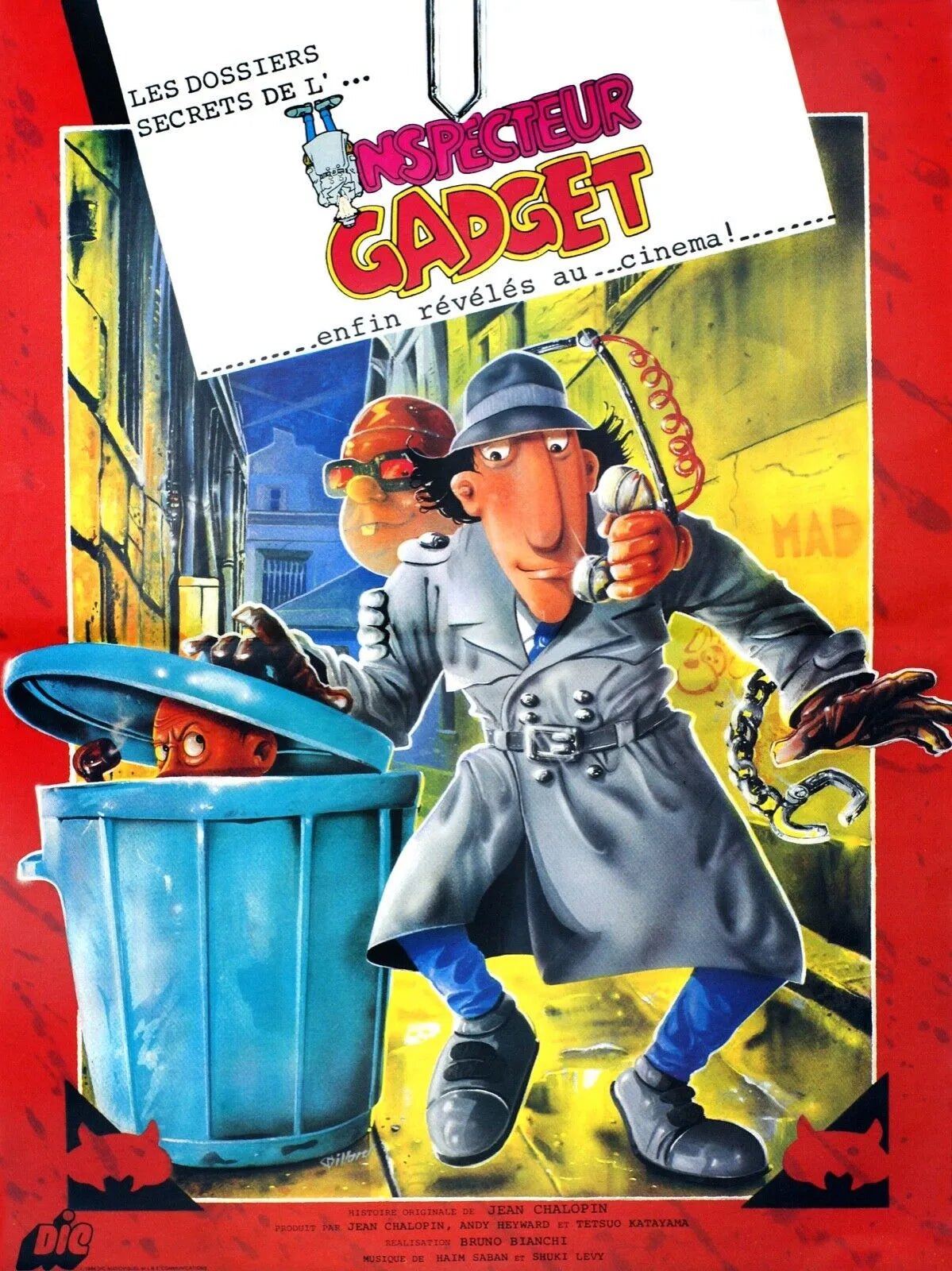 INSPECTEUR GADGET – REPRO AFFICHE CINÉMA VINTAGE HQ