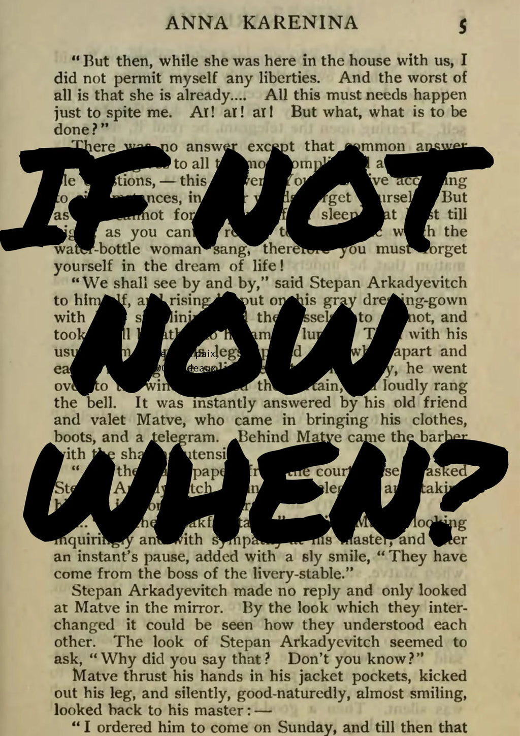 If Not Now... When? Motivational Poster Hq – Affiche Vintage Cinéma Rétro | Poster HUB STUDIO