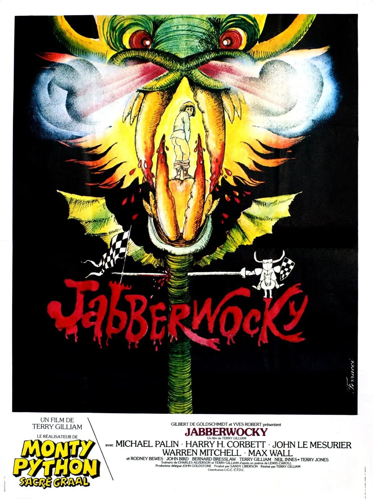 JABBERWOCKY, MONTY PYTHON, REPRO MOVIE POSTER, VINTAGE, HQ