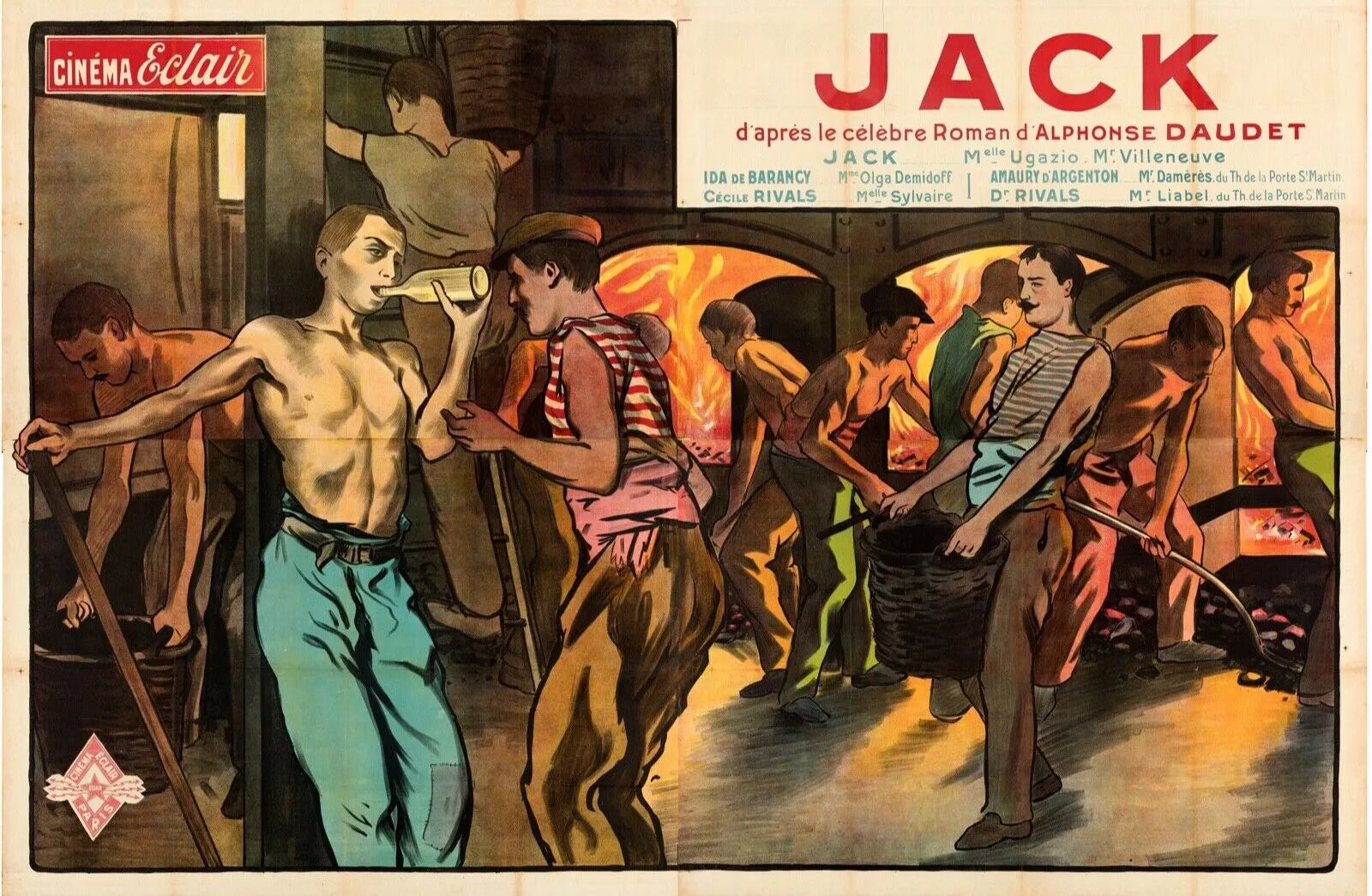 JACK, ALPHONSE DAUDET, REPRO AFFICHE CINEMA VINTAGE HQ