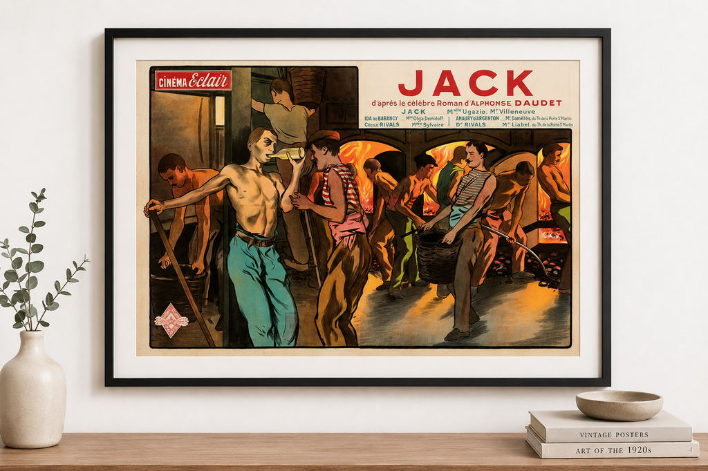 JACK, ALPHONSE DAUDET, REPRO VINTAGE HQ CARTEL DE CINE