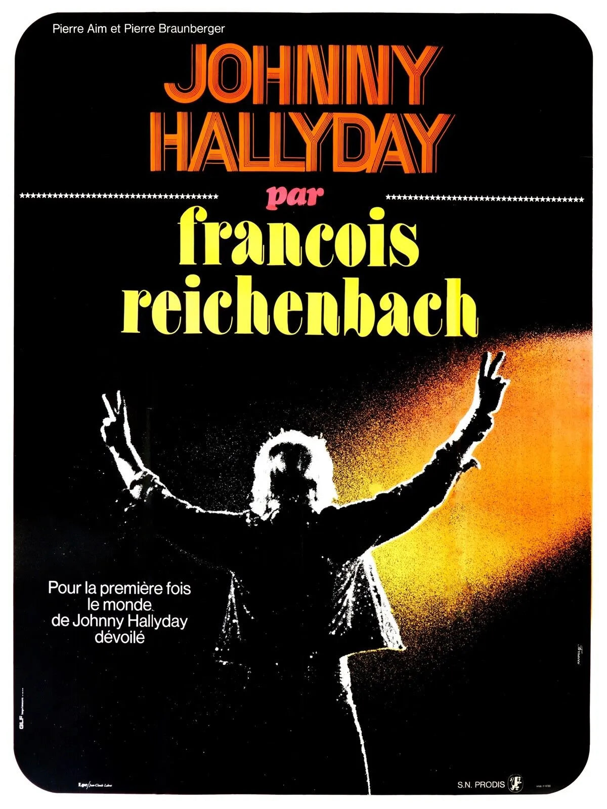 J'AI TOUT DONNÉ, JOHNNY HALLYDAY, REPRO AFFICHE CINEMA VINTAGE HQ