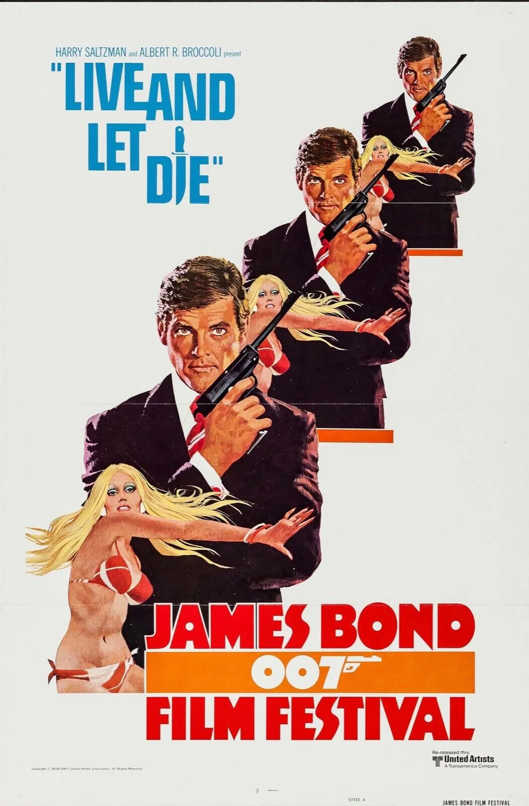 JAMES BOND 007 – FILM FESTIVAL – REPRO AFFICHE CINÉMA VINTAGE HQ