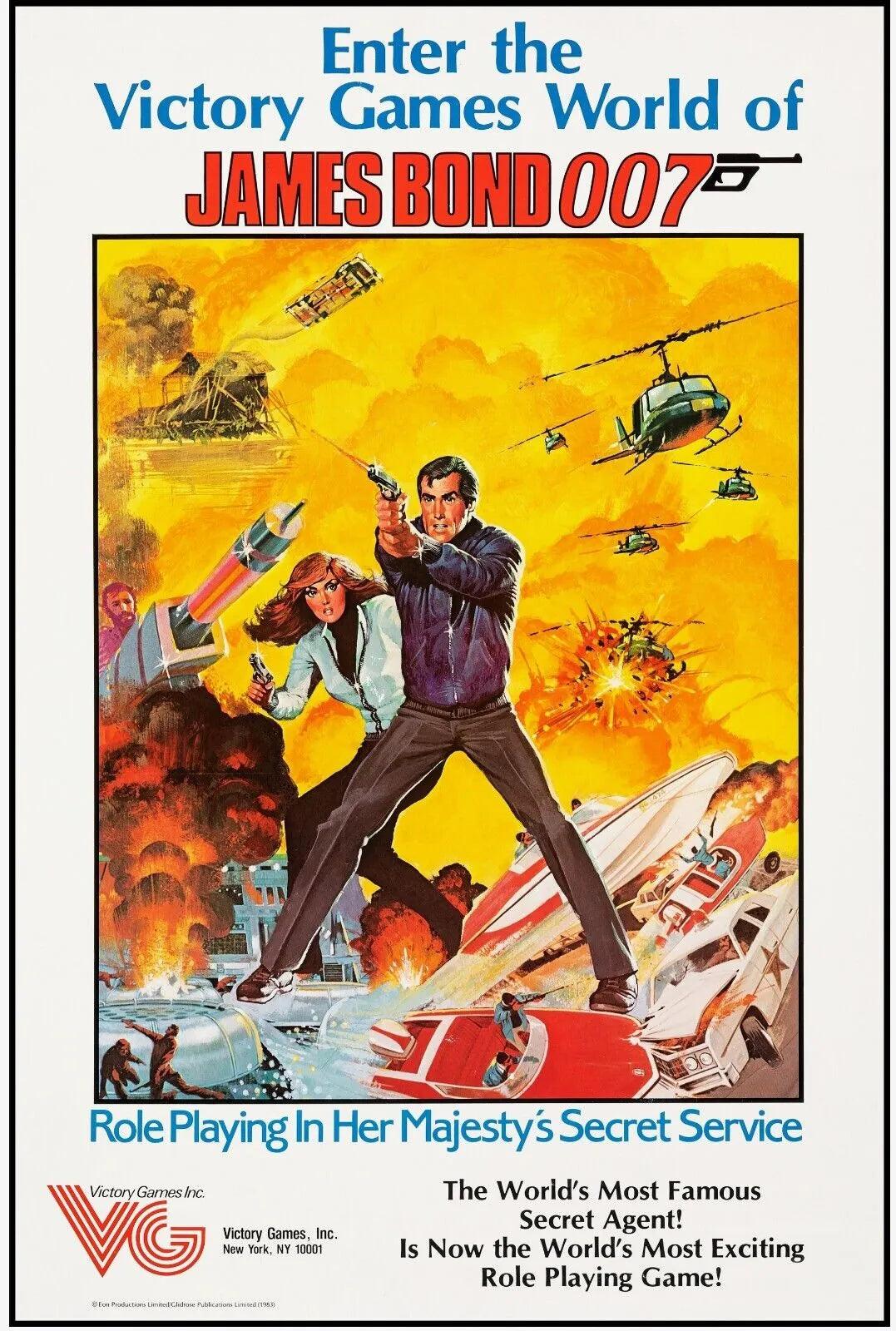 JAMES BOND 007, SEAN CONNERY, 1962, REPRO MOVIE POSTER, VINTAGE, HQ