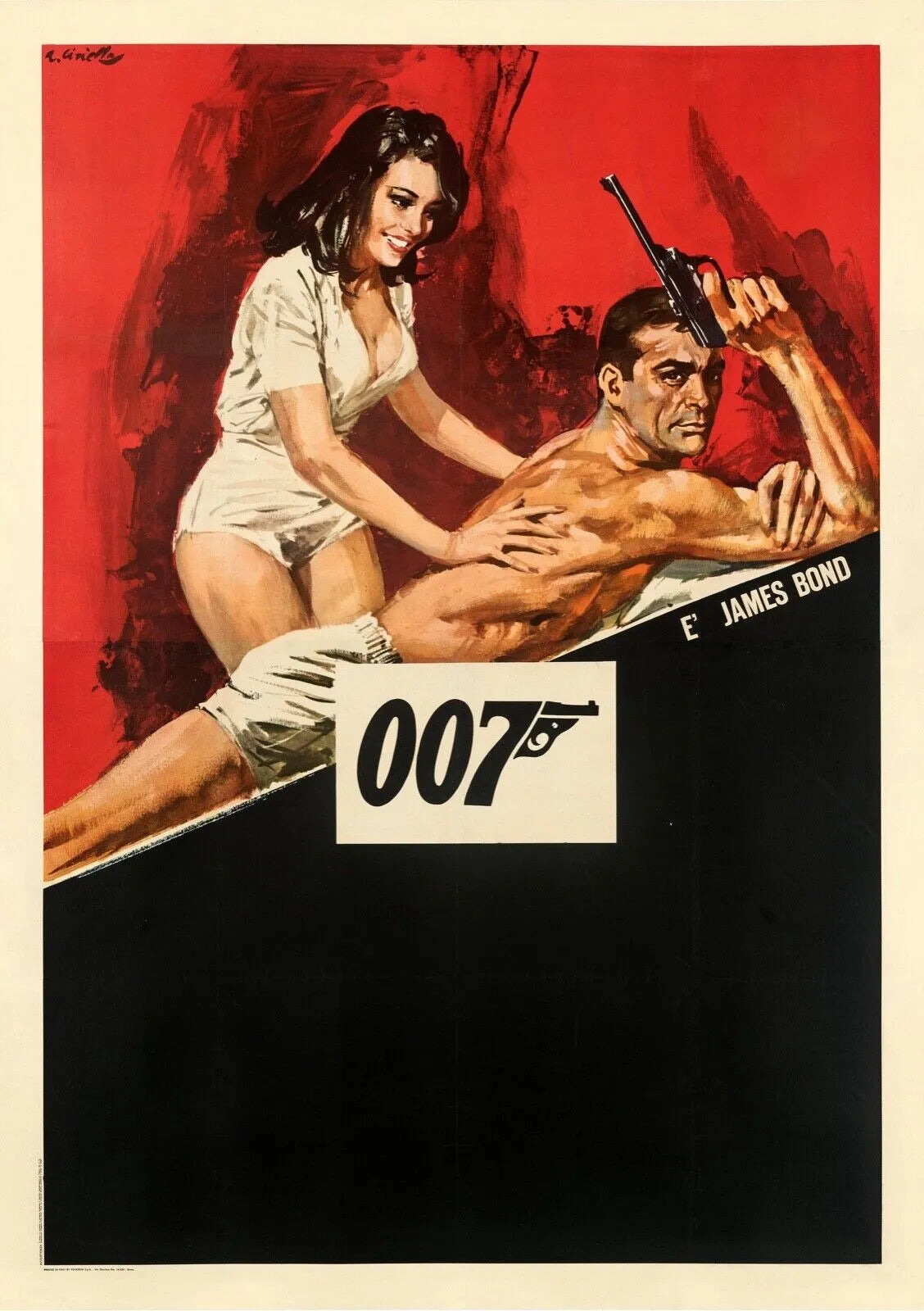 JAMES BOND 007, SEAN CONNERY, REPRO MOVIE POSTER, VINTAGE, HQ