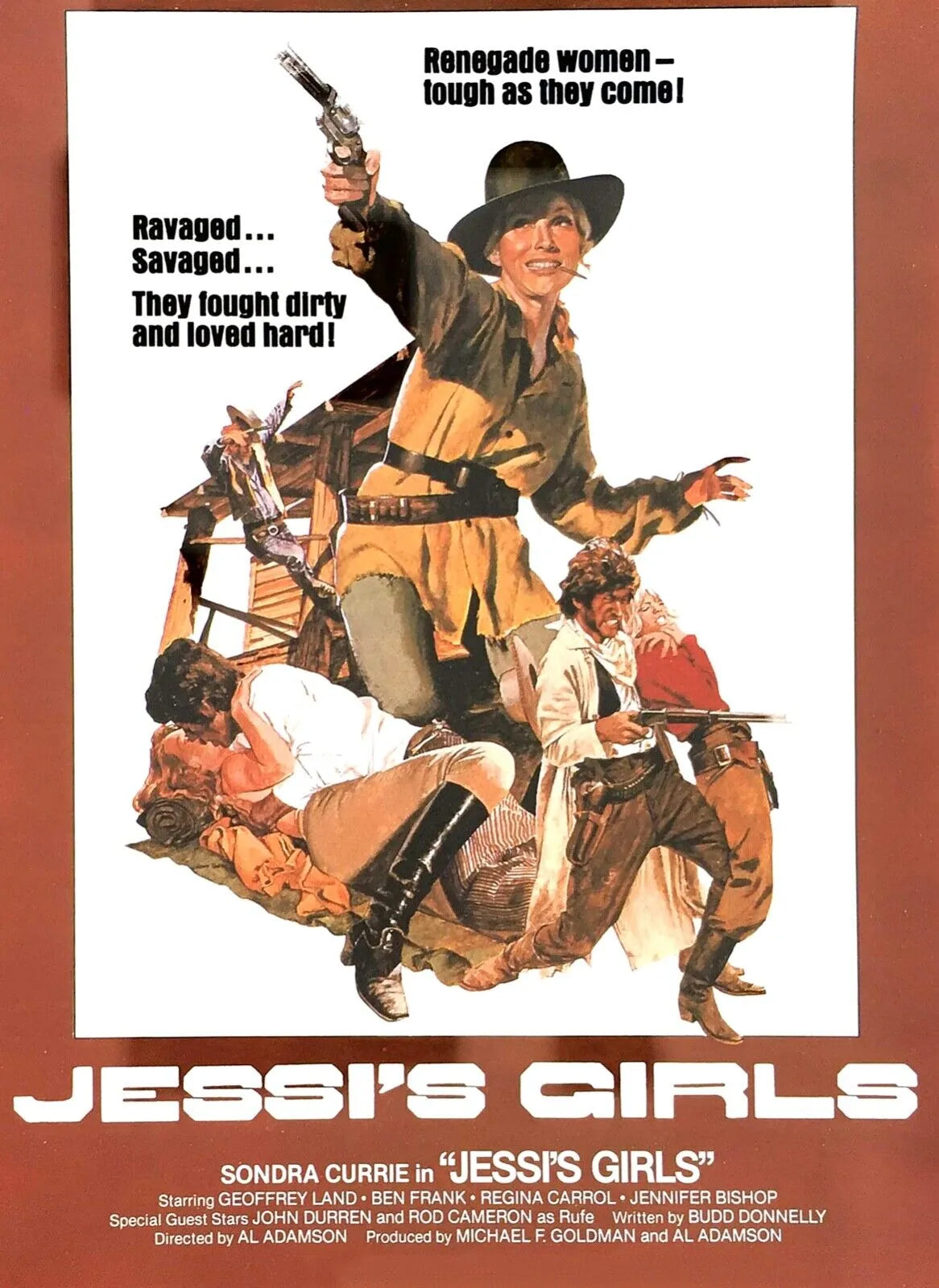 JESSI'S GIRLS, BEN FRANK, 1975, REPRO AFFICHE CINEMA VINTAGE