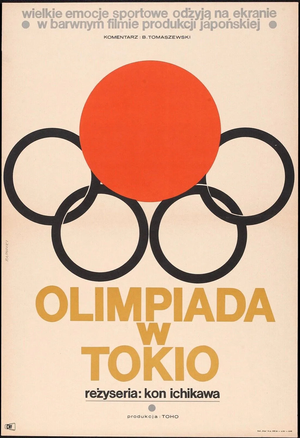 TOKIO OLYMPIC GAMES REPRO CANVAS POSTER HQ