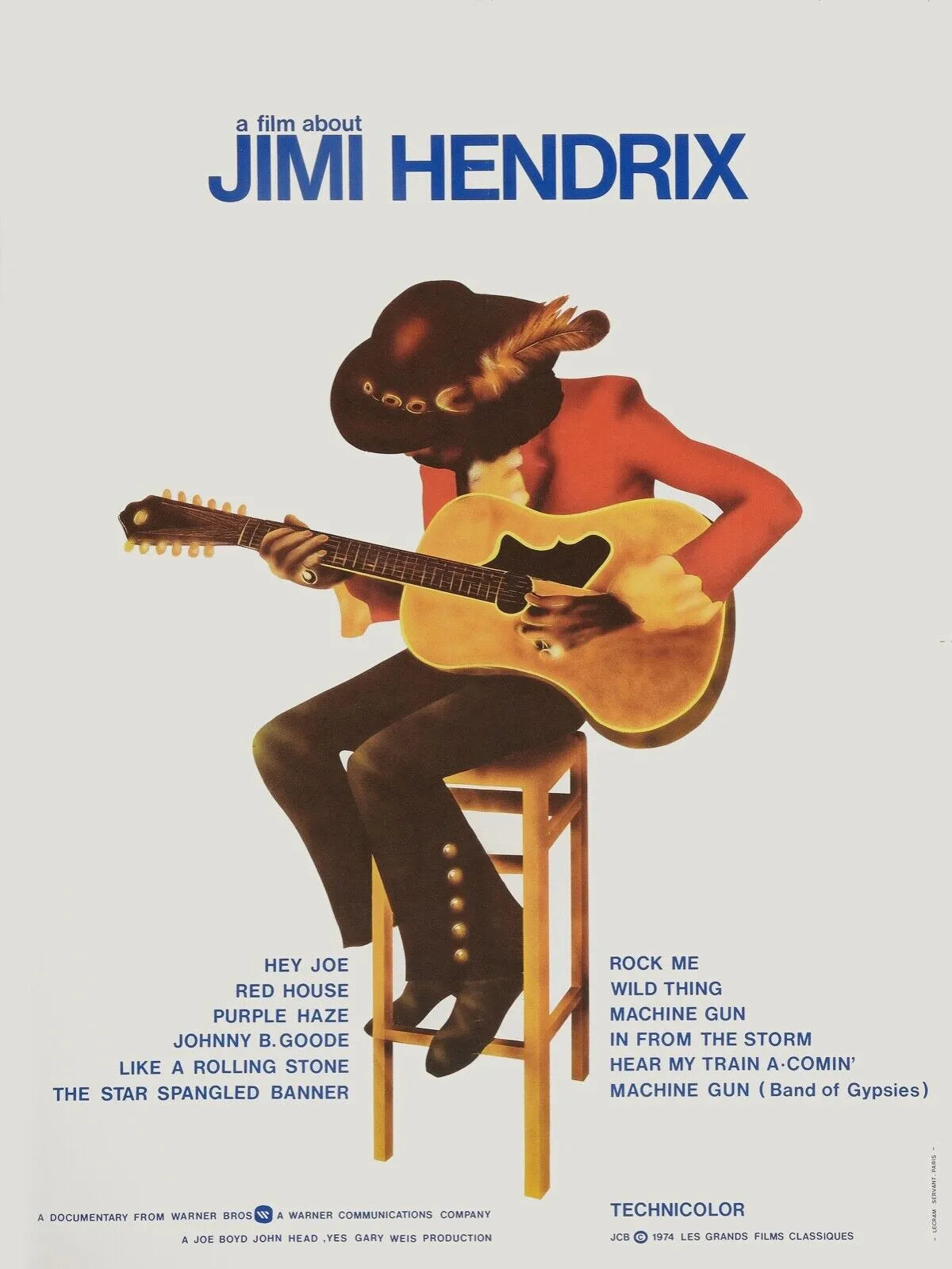 JIMI HENDRIX ROCK CONCERT REPRO AFFICHE VINTAGE HQ
