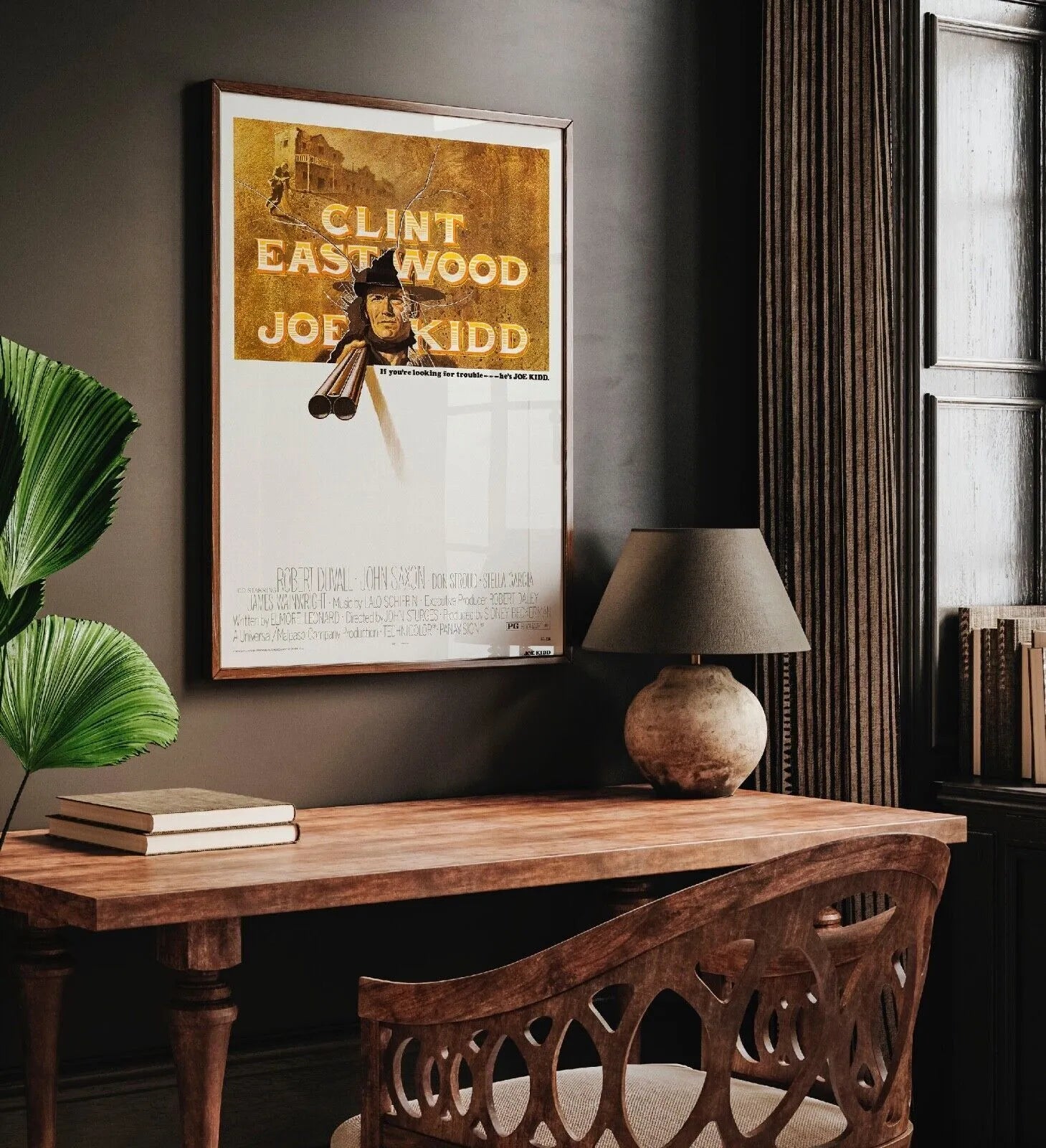 JOE KIDD, CLINT EASTWOOD, 1972, REPRO MOVIE POSTER, VINTAGE, HQ